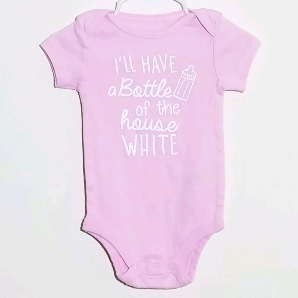 Little Wonders House White Wine Milk Onesie 6-9m
